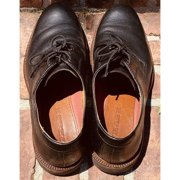 HS Trask Black leather WingTip size 11M